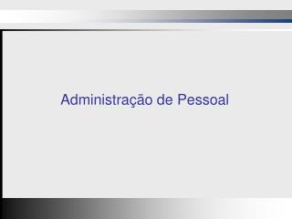 Administração de Pessoal