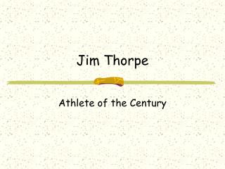 Jim Thorpe