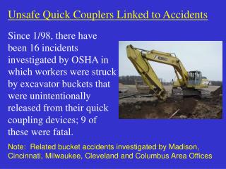 Unsafe Quick Couplers Linked to Accidents