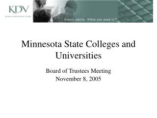 Minnesota State Colleges and Universities