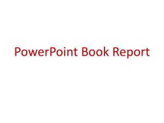 PowerPoint Book Report