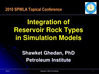 2010 SPWLA Topical Conference