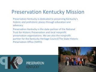 Preservation Kentucky Mission