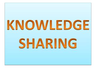 KNOWLEDGE SHARING