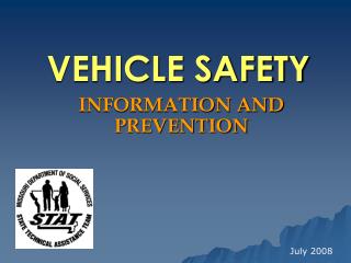 VEHICLE SAFETY