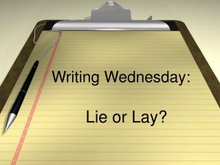 Writing Wednesday: