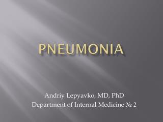 Pneumonia