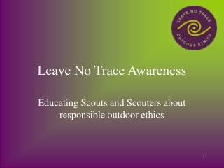 Leave No Trace Awareness