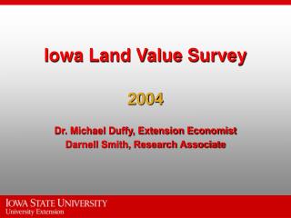 Iowa Land Value Survey