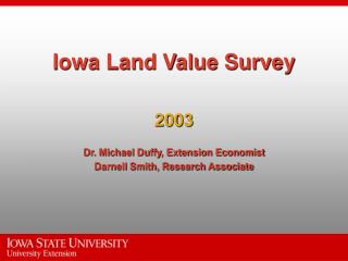 Iowa Land Value Survey