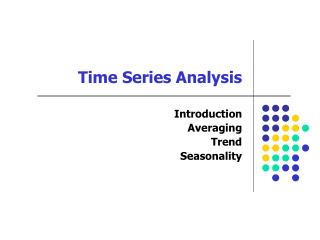 Time Series Analysis