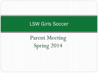 LSW Girls Soccer