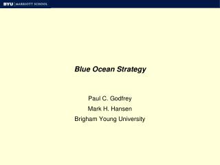 Blue Ocean Strategy