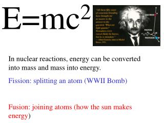 E=mc 2