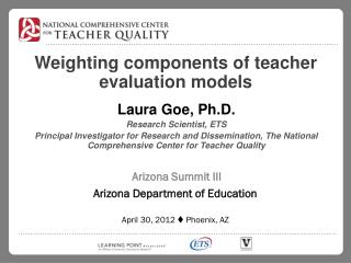 Weighting components of teacher evaluation models