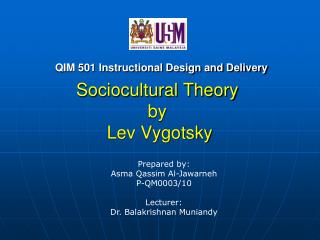 Sociocultural Theory by Lev Vygotsky