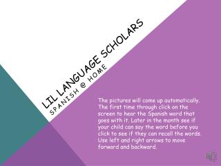 LIL Language Scholars