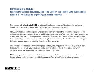 Introduction to OBIEE: