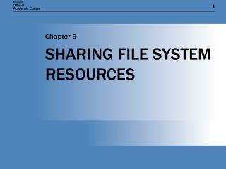 SHARING FILE SYSTEM RESOURCES