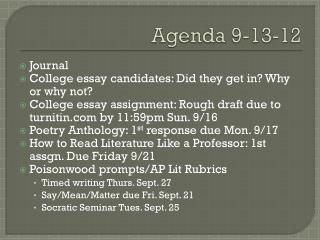 Agenda 9-13-12