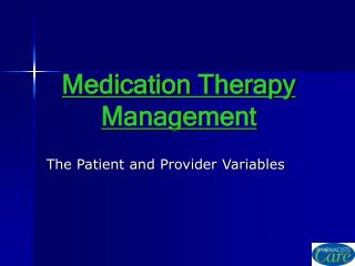 Medication Therapy Management