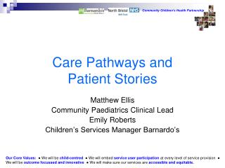 Care Pathways and Patient Stories