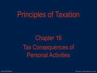 Principles of Taxation