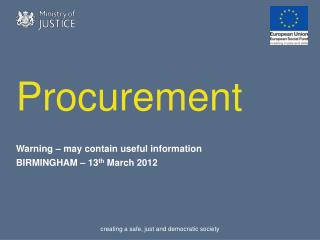 Procurement