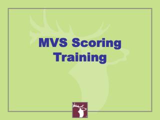 MVS Scoring Training
