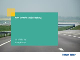 Non-conformance Reporting