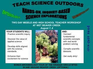 TEACH SCIENCE OUTDOORS