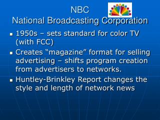 NBC National Broadcasting Corporation