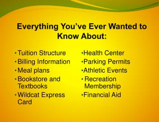 Everything You’ve Ever Wanted to Know About: