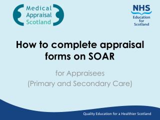 How to complete appraisal forms on SOAR