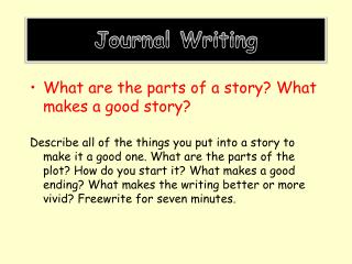 Journal Writing