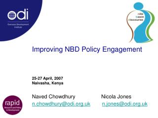 Improving NBD Policy Engagement