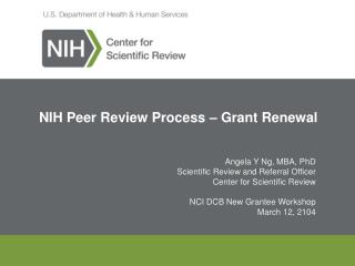 NIH Peer Review Process – Grant Renewal