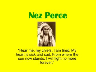 Nez Perce