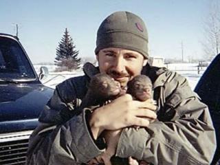 This guy found these 2 grizzly cubs with the ir dead mother in Alaska.