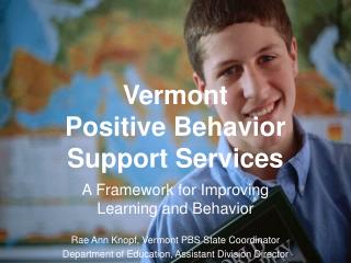 Vermont Positive Behavior Support Services