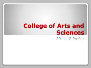 College of Arts and Sciences