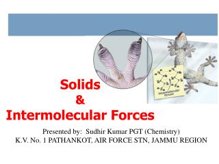 Solids &amp; Intermolecular Forces
