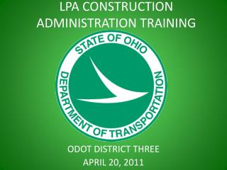 LPA CONSTRUCTION ADMINISTRATION TRAINING
