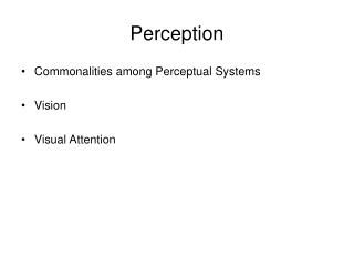 Perception