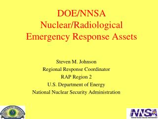 DOE/NNSA Nuclear/Radiological Emergency Response Assets