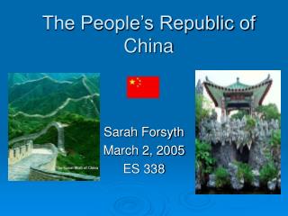 The People’s Republic of China