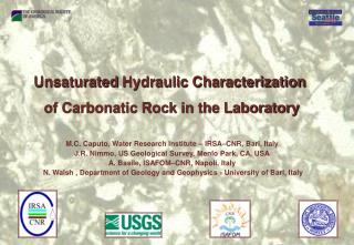 Unsaturated Hydraulic Characterization of Carbonatic Rock in the Laboratory