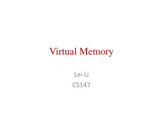 Virtual Memory