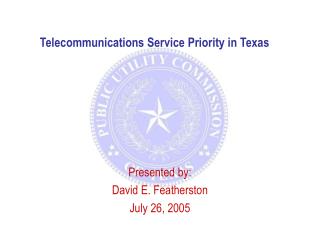 Telecommunications Service Priority in Texas