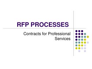 RFP PROCESSES